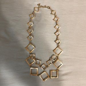 Gold statement necklace